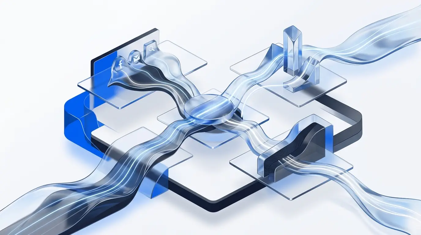 Dashboard báo cáo đa điểm chạm Marketing performance