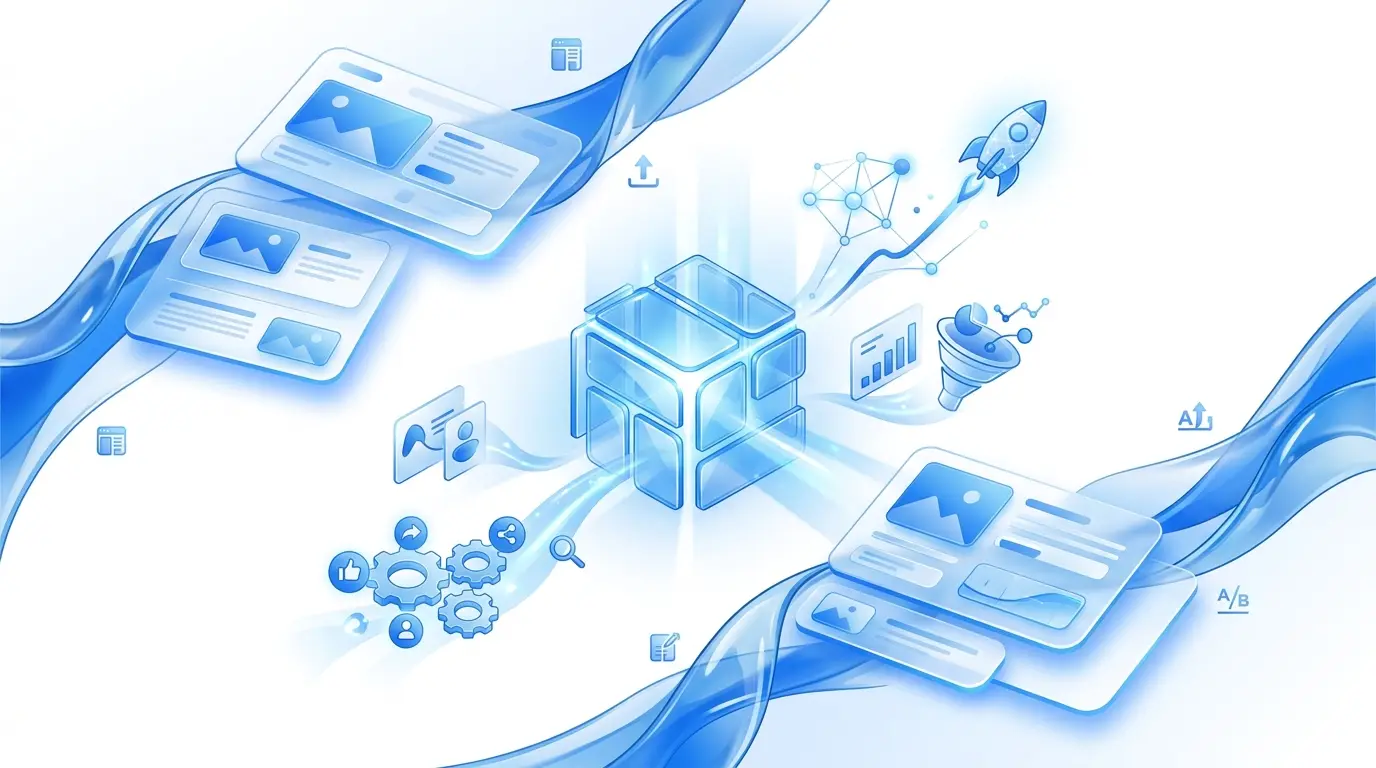 Giao diện các nền tảng xây dựng website và landing page cho Digital Marketing