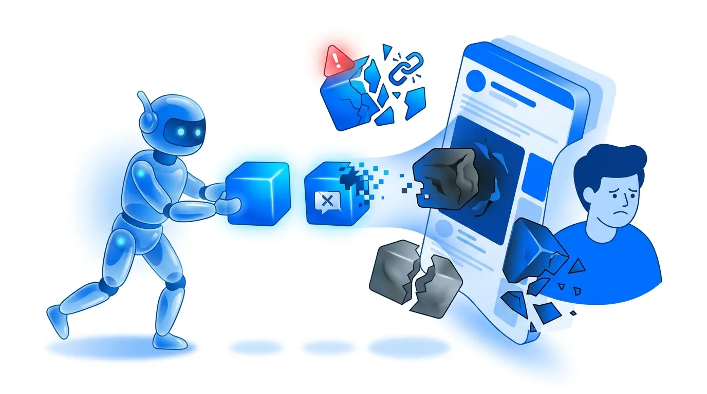 Rủi ro khi đăng tải nội dung tự động bằng AI