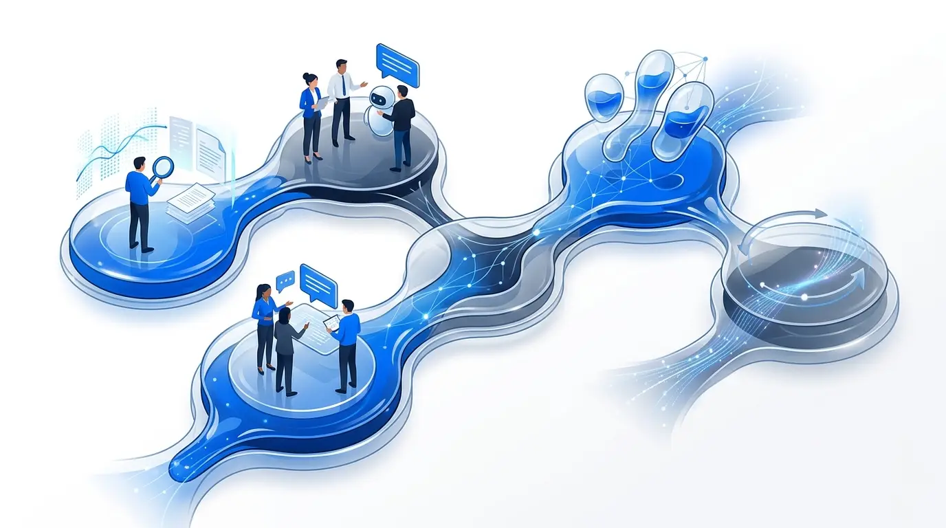 Sơ đồ lộ trình 5 bước ứng dụng AI cho doanh nghiệp nhỏ